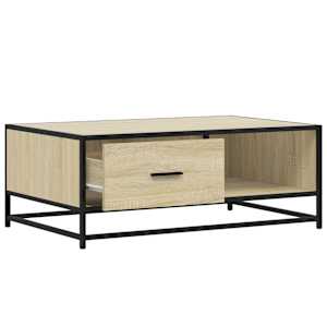Konferenční stolek dub sonoma 90 x 57 x 35 cm kompozit a kov - obrázek 8