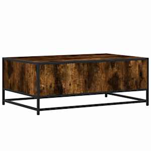 Konferenční stolek kouřový dub 90 x 57 x 35 cm kompozit a kov - obrázek 7