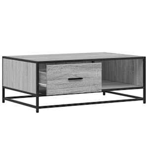 Konferenční stolek šedý sonoma 90 x 57 x 35 cm kompozit a kov - obrázek 8
