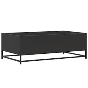 Konferenční stolek černý 100x57x35 cm kompozitní dřevo a kov - obrázek 7