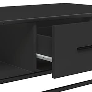 Konferenční stolek černý 100x57x35 cm kompozitní dřevo a kov - obrázek 9