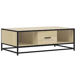 Konferenční stolek dub sonoma 100 x 57 x 35 cm kompozit a kov - obrázek 2
