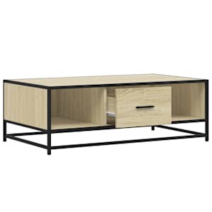 Konferenční stolek dub sonoma 100 x 57 x 35 cm kompozit a kov - obrázek 8