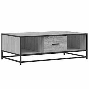 vidaXL kohvilaud, hall Sonoma tamm, 100x57x35 cm, tehispuit ja metall