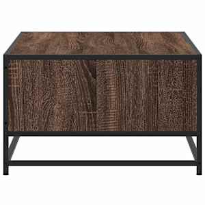 Konferenční stolek hnědý dub 100 x 57 x 35 cm kompozit a kov - obrázek 6