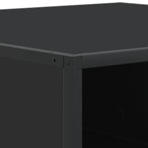Konferenční stolek černý 60,5x60,5x30 cm kompozitní dřevo a kov - obrázek 8