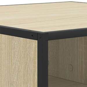 Konferenční stolek dub sonoma 60,5x60,5x30 cm kompozit a kov - obrázek 8