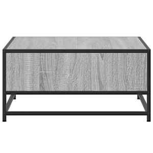 Konferenční stolek šedý sonoma 60,5x60,5x30 cm kompozit a kov - obrázek 6