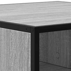 Konferenční stolek šedý sonoma 60,5x60,5x30 cm kompozit a kov - obrázek 8
