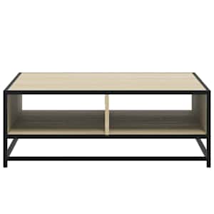 Konferenční stolek dub sonoma 80 x 80 x 30 cm kompozit a kov - obrázek 5