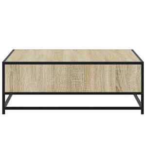 Konferenční stolek dub sonoma 80 x 80 x 30 cm kompozit a kov - obrázek 6
