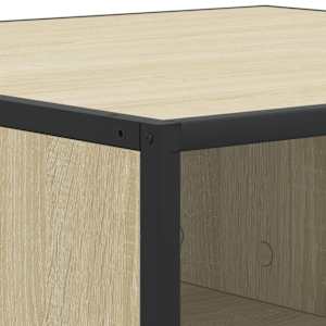 Konferenční stolek dub sonoma 80 x 80 x 30 cm kompozit a kov - obrázek 8