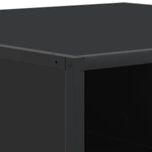 Konferenční stolek černý 100x100x30 cm kompozitní dřevo a kov - obrázek 8