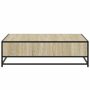 Konferenční stolek dub sonoma 100 x 100 x 30 cm kompozit a kov - obrázek 6