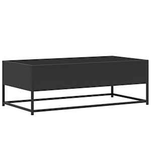 Konferenční stolek černý 100x50x35 cm kompozitní dřevo a kov - obrázek 7
