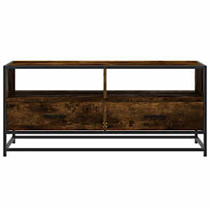 Konferenční stolek kouřový dub 100 x 50 x 45 cm kompozit a kov - obrázek 5