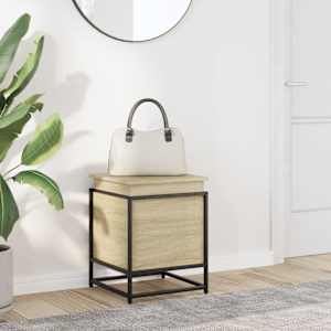 Úložný box s víkem dub sonoma 40x40x51,5 cm kompozitní dřevo - obrázek 3