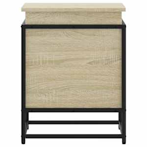 Úložný box s víkem dub sonoma 40x40x51,5 cm kompozitní dřevo - obrázek 5