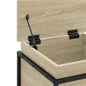 Úložný box s víkem dub sonoma 40x40x51,5 cm kompozitní dřevo - obrázek 8