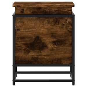 Úložný box s víkem kouřový dub 40x40x51,5 cm kompozitní dřevo - obrázek 5