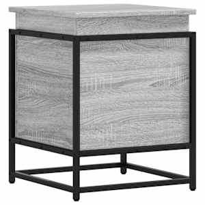 vidaXL kaanega hoiukast, hall Sonoma tamm, 40x40x51,5 cm, tehispuit