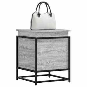 vidaXL kaanega hoiukast, hall Sonoma tamm, 40x40x51,5 cm, tehispuit
