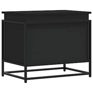 Úložný box s víkem černý 60 x 40 x 51,5 cm kompozitní dřevo - obrázek 2