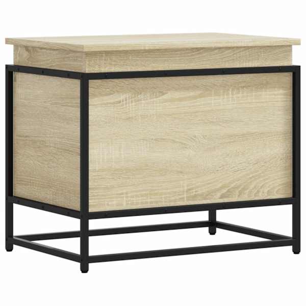 vidaXL kaanega hoiukast Sonoma tamm 60x40x51,5 cm ehituspuit