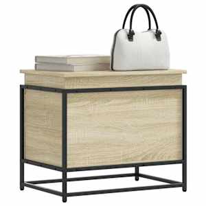 Úložný box s víkem dub sonoma 60x40x51,5 cm kompozitní dřevo - obrázek 1