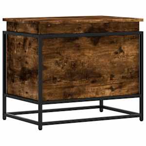 Úložný box s víkem kouřový dub 60x40x51,5 cm kompozitní dřevo - obrázek 2