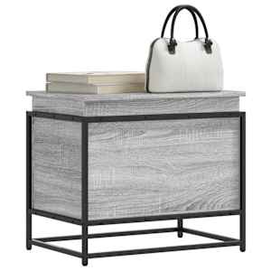 Úložný box s víkem šedý sonoma 60x40x51,5 cm kompozitní dřevo - obrázek 1