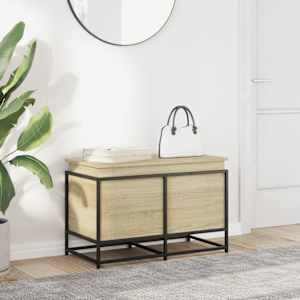 Úložný box s víkem dub sonoma 80x40x51,5 cm kompozitní dřevo - obrázek 3