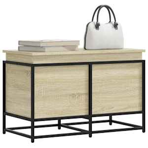 Úložný box s víkem dub sonoma 80x40x51,5 cm kompozitní dřevo - obrázek 1