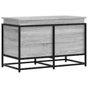 Úložný box s víkem šedý sonoma 80x40x51,5 cm kompozitní dřevo - obrázek 2