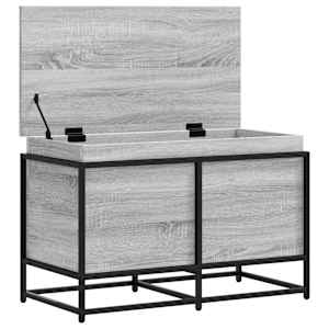 Úložný box s víkem šedý sonoma 80x40x51,5 cm kompozitní dřevo - obrázek 7