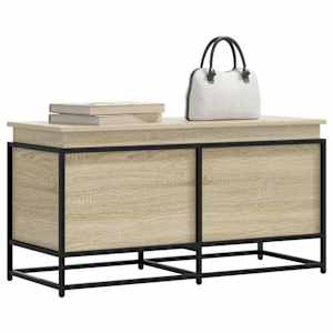 Úložný box s víkem dub sonoma 100x40x51,5 cm kompozitní dřevo - obrázek 1