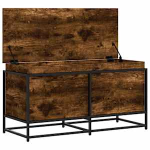 Úložný box s víkem kouřový dub 100x40x51,5 cm kompozitní dřevo - obrázek 7