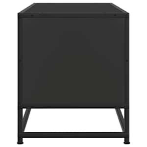 TV skříňka černá 80 x 34,5 x 40 cm kompozitní dřevo a kov - obrázek 5