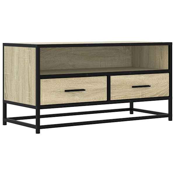 vidaXL telerikapp, Sonoma tamm, 80x34,5x40 cm, tehispuit ja metall