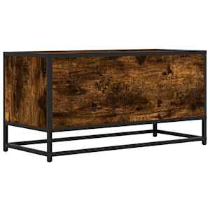 TV skříňka kouřový dub 80 x 34,5 x 40 cm kompozitní dřevo a kov - obrázek 6