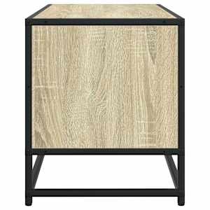 TV skříňka dub sonoma 100 x 34,5 x 40 cm kompozitní dřevo a kov - obrázek 5