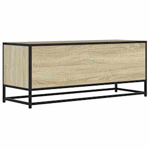 TV skříňka dub sonoma 100 x 34,5 x 40 cm kompozitní dřevo a kov - obrázek 6