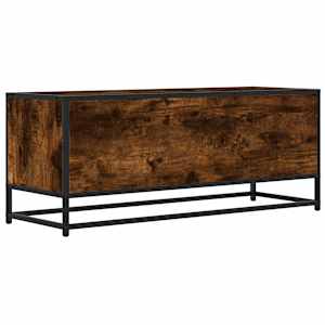 TV skříňka kouřový dub 100x34,5x40 cm kompozitní dřevo a kov - obrázek 6