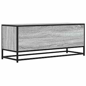 TV skříňka šedá sonoma 100x34,5x40 cm kompozitní dřevo a kov - obrázek 6