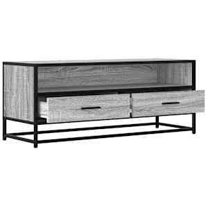 TV skříňka šedá sonoma 100x34,5x40 cm kompozitní dřevo a kov - obrázek 7