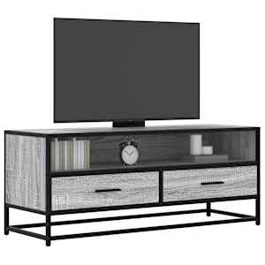 TV skříňka šedá sonoma 100x34,5x40 cm kompozitní dřevo a kov - obrázek 1