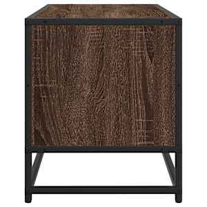 TV skříňka hnědý dub 100 x 34,5 x 40 cm kompozitní dřevo a kov - obrázek 5