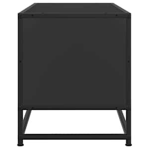 TV skříňka černá 80 x 34,5 x 40 cm kompozitní dřevo a kov - obrázek 5