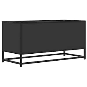 TV skříňka černá 80 x 34,5 x 40 cm kompozitní dřevo a kov - obrázek 6