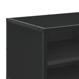 TV skříňka černá 80 x 34,5 x 40 cm kompozitní dřevo a kov - obrázek 9